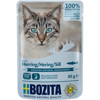 Sparpaket Bozita Häppchen in Soße Pouch 24 x 85 g - Hering von Bozita