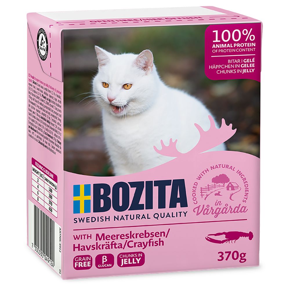 Sparpaket Bozita Tetra Häppchen 24 x 370 g - Gelee: Meereskrebsen von Bozita