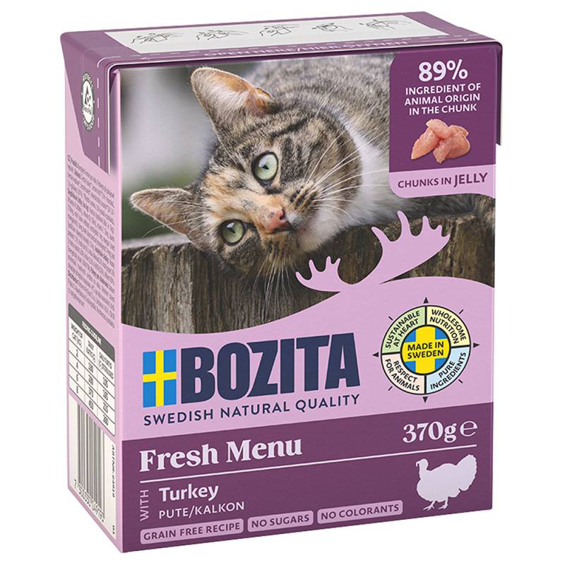 Sparpaket Bozita Tetra Häppchen 24 x 370 g - Gelee: Pute von Bozita