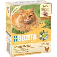 Sparpaket Bozita Tetra Häppchen in Soße 24 x 370 g - Sterilised mit viel Huhn von Bozita