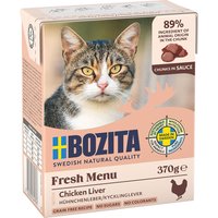 Sparpaket Bozita Tetra Häppchen in Soße 24 x 370 g - mit Hühnchenleber von Bozita