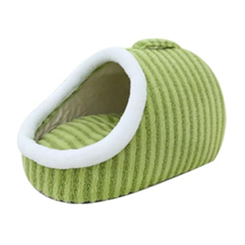 Cozy Hideaway Pet Bed, Dog Bed with Cover Cave, Cat Sleeping Bag for Indoor Cats, Cozy Cocoon Pet Bed for Dogs (Green,S-4Kg(45 * 30 * 25cm)) von Bpoeee