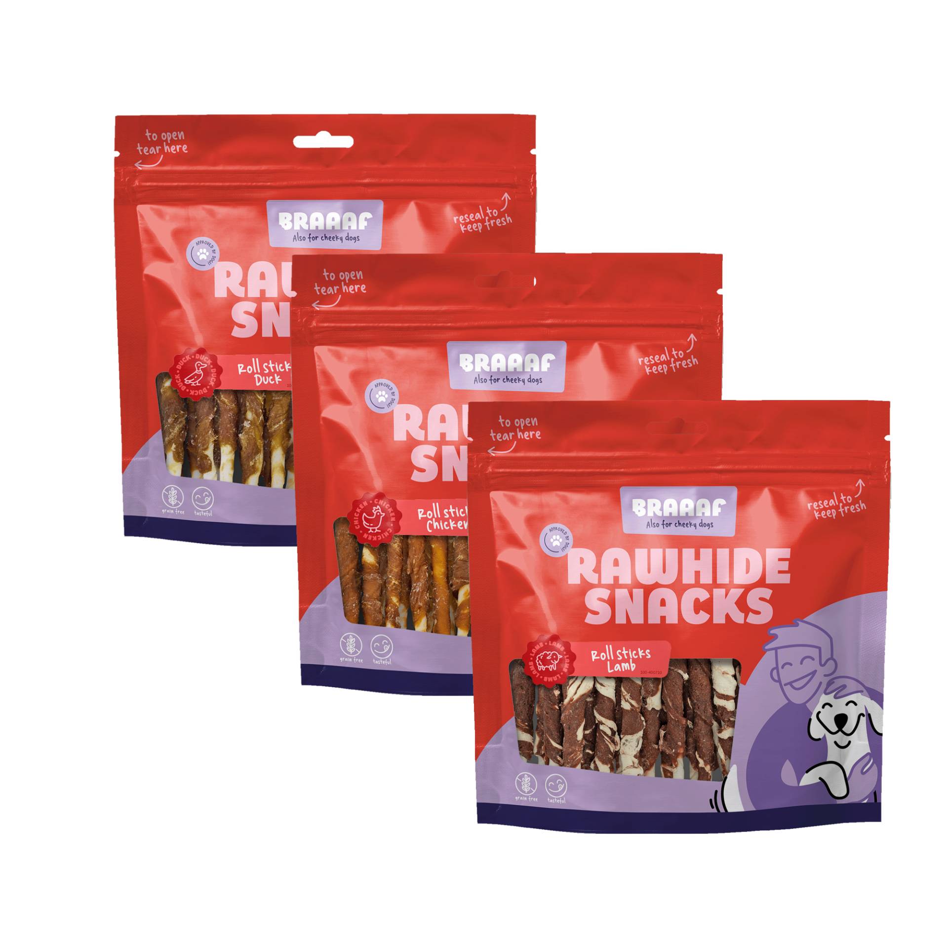 Braaaf Roll Sticks - Ente - 60 x 12,5 cm Braaaf Roll Sticks - Ente - 60 x 12,5 cm von Braaaf