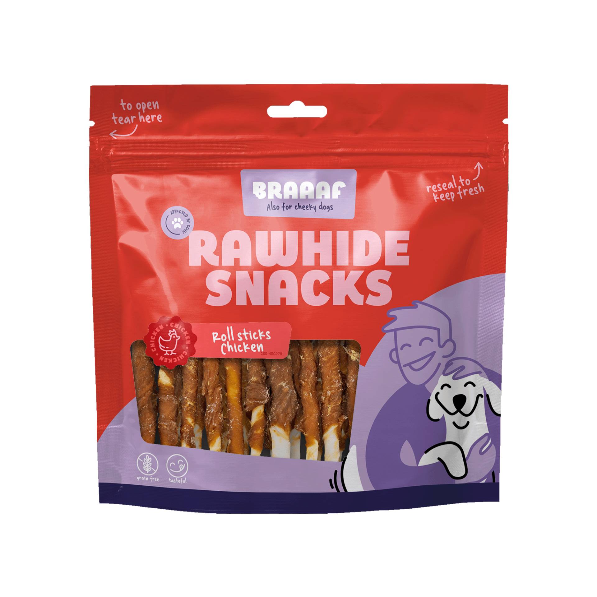 Braaaf Roll Sticks Lamm - 60 x 12,5 cm Braaaf Roll Sticks Lamm - 60 x 12,5 cm von Braaaf
