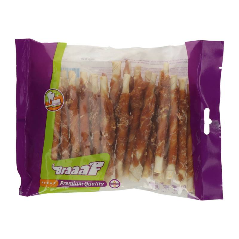 Braaaf Snacks zum Sonderpreis! - Roll Sticks mit Huhn 12,5 cm (30 Stück) von Braaaf