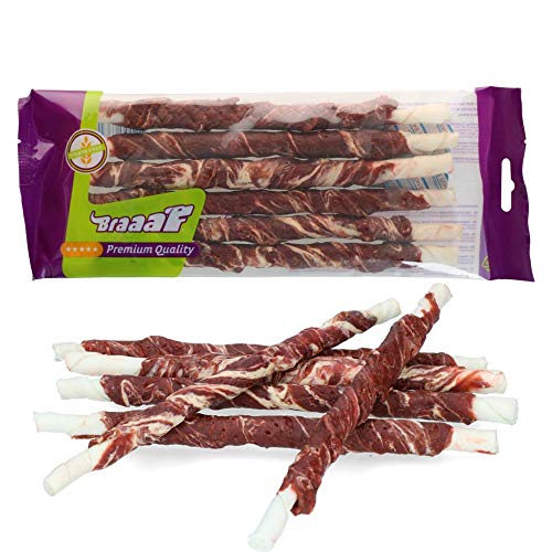 Braaaf Lamb and Fish Twister Trockenfutter für Hunde, 21 cm von Braaaf