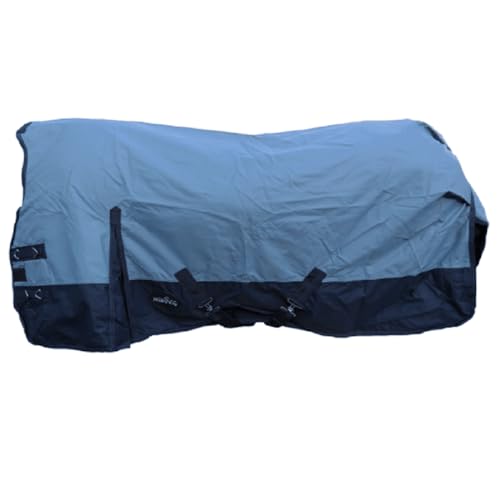 Brama-West Outdoordecke Pferd Riders King mit High Neck - 600D/100g - Wasserdicht - Blau - Gr. 135 von Brama West