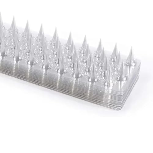 Breeshy Spikes Repeller Katze Kunststoff Vogelabwehr Anti Taube Anti Eichhörnchen Gartenzäune Kontrolle Transparent Spikes von Breeshy