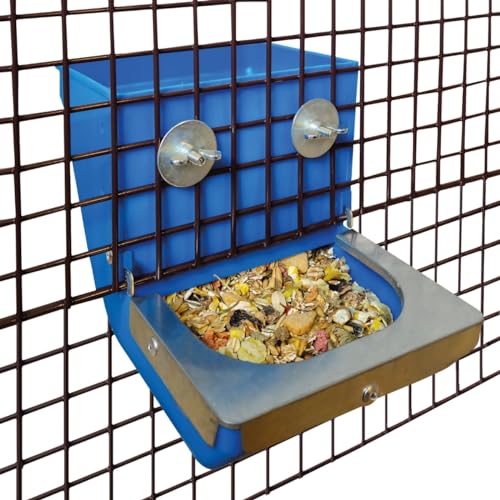 Futternapf/Futterautomat Kunststoff mit Knabberschutzkante - 850 g von Breker