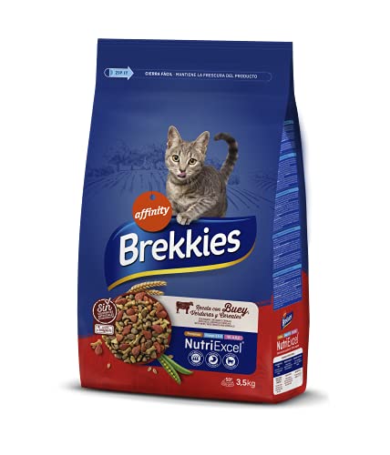 Brekkies Katzenfutter mit Ochse, Gemüse und Getreide, 3,5 kg, 3500 g von Brekkies