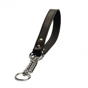 Anti-Zug Lederhalsband 55 cm x 25 mm von Brekz