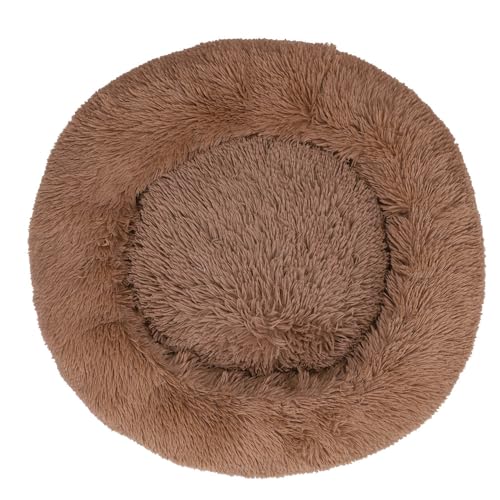 Briconess.com Hundebett, rund, 80 cm, gepolstert, mit rutschfestem Boden, Shaggy Duppidù von Briconess.com