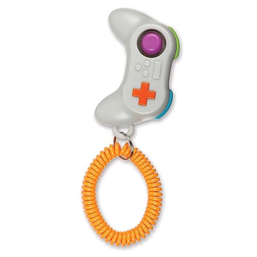 BrightKins Smarty Pooch Trainingsclicker, Clicker im Gamepad-Stil für das Hundetraining mit Flexibler Handschlaufe, Hundetraining und Verhaltenslösung, 1 Stück von Brightkins