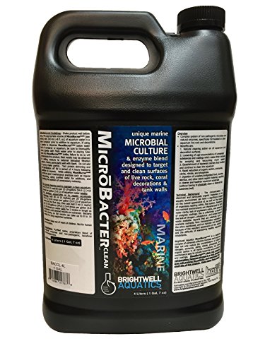 Brightwell Aquatics MicroBacter Clean – Mikrobielle Kultur & Enzym-Mischung, entwickelt zur Zielung und Reinigung von Oberflächen von Wasserbecken, 4 l von Brightwell Aquatics