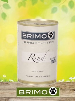 Brimo Hundefutter Nassfutter Rind mit Hirse (1 x 400g) von Brimo Classic