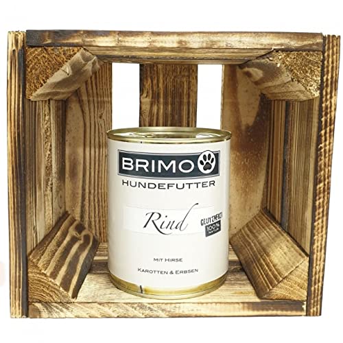 Brimo Hundefutter Nassfutter Rind mit Hirse (1 x 800g) von Brimo