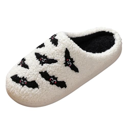 Filzhausschuhe für Damen, Hauspantoffeln Wärme Weiche Puschen Kuschel Leicht Slipper Memory-Baumwolle Pantoletten Flauschige Filzhausschuhe Slip on Teenager Mädchen Flip Flop Indoor Weihnachten von Briskorry