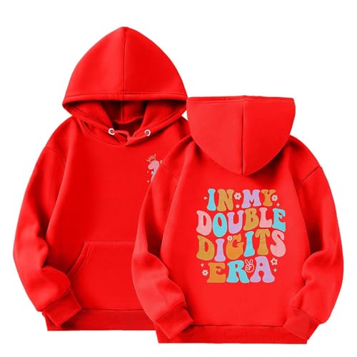 Kapuzenpullover Kinder Mädchen, Hoodie Briefe Drucken Langarm Sweatshirt mit Kapuzen Kuschelhoodie Niedlicher Pullover Lässig Locker Kleinkind Winter Oberbekleidung für Teenager Mädchen von Briskorry