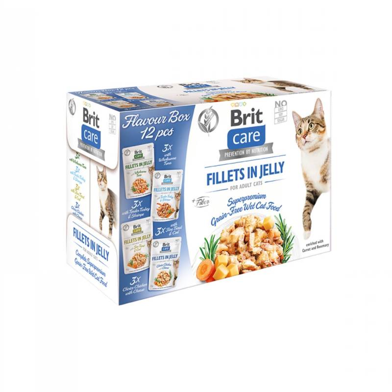 Brit Care Cat Flavour box-Fillet in Jelly 12x85g von Brit Care