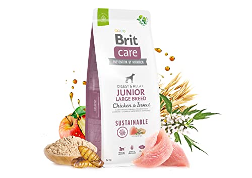 BRIT Care Dog Sustainable Junior Large Breed Chicken & Insect - Dry Dog Food - 12 kg von Brit