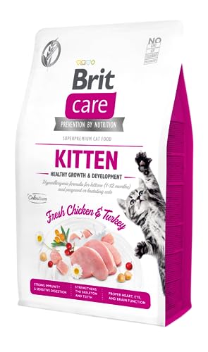 BRIT Care Grain Free Kitten Healthy Growth mit Huhn und Pute 2 kg von Brit