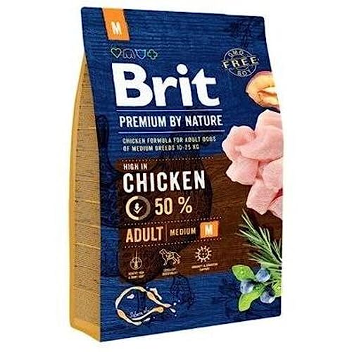 BRIT Premium by Nature Dog Adult, Größe M, 3 kg von Brit