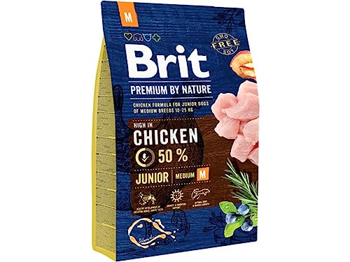 BRIT Premium by Nature Dog Junior M 3 kg von Brit