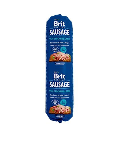 BRIT Premium by Nature Wurst Huhn & Lamm 800 g von Brit