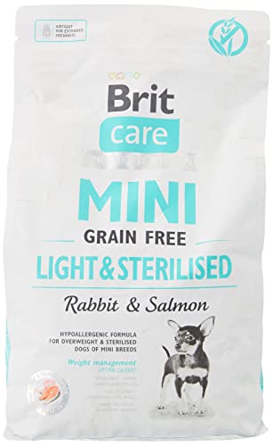 Brit Care Mini Light und sterilised Grain Free Kaninchen und Lachs Hypoallergen - 2 kg von Brit Care