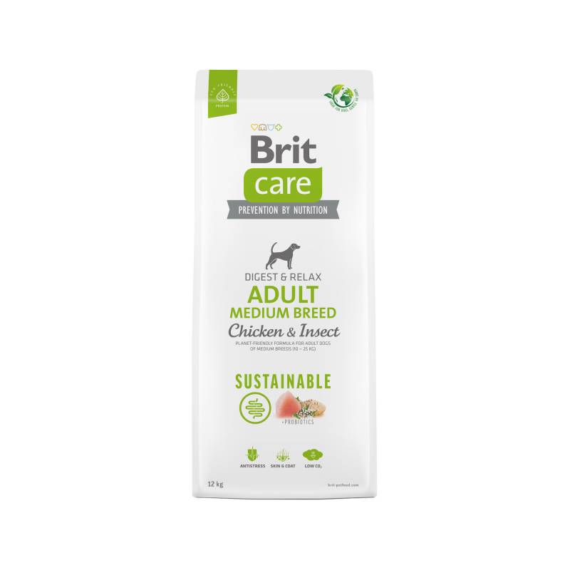 Brit Care - Sustainable Adult - Mittelgroße Hunde - 12 kg von Brit