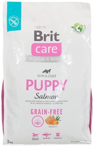 Brit Dry food for puppies and young dogs of all breeds (4 weeks - 12 months) Care Dog Grain-Free Puppy Salmon 3kg von Brit