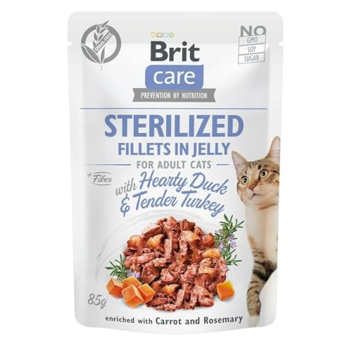 Brit Katzenfutter Gelee Huhn Türkei Ente 85 g von Brit