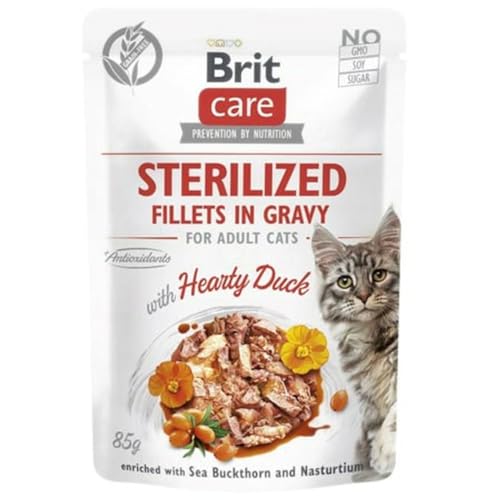 Brit Katzenfutter Sterilized Ente 85 g von Brit