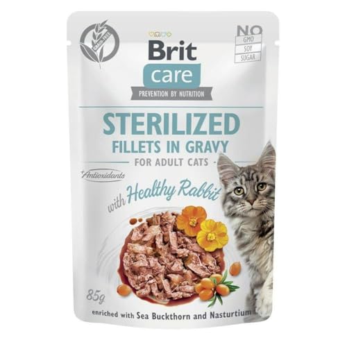 Brit Katzenfutter Sterilized Kaninchen 85 g von Brit