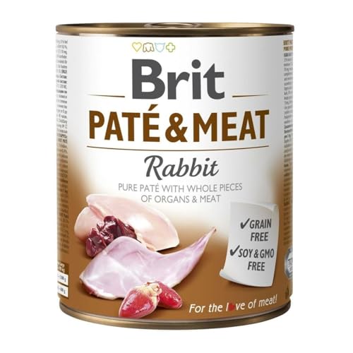 Brit Nassfutter Pastete & Fleisch Huhn Kaninchen 800 g von Brit