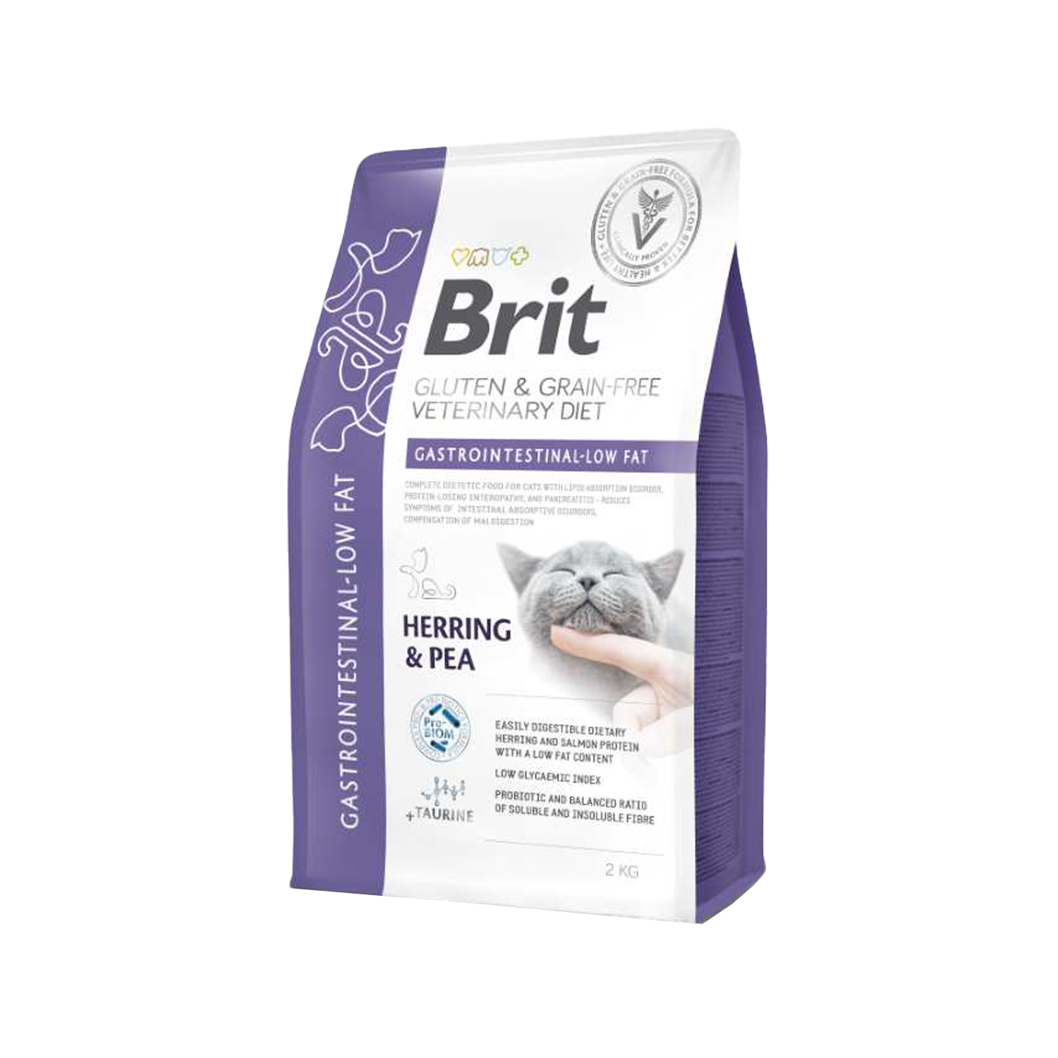 Brit VD Cat - Gluten- und getreidefrei - Magen-Darm fettarm - 2 kg von Brit