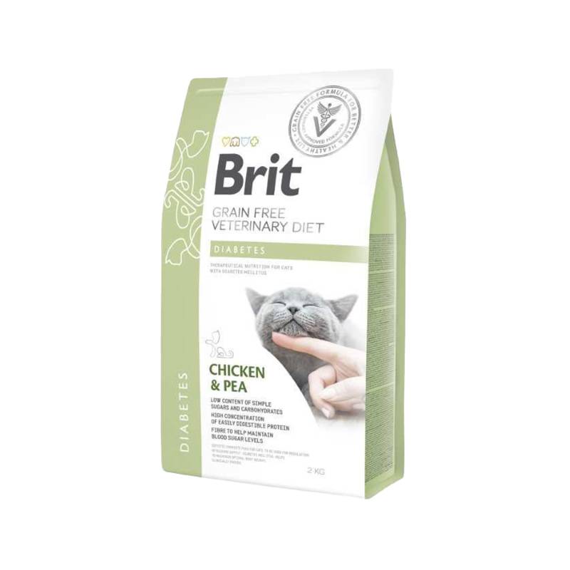 Brit Veterinary Diet Cat - Getreidefrei - Diabetes - 2 kg von Brit