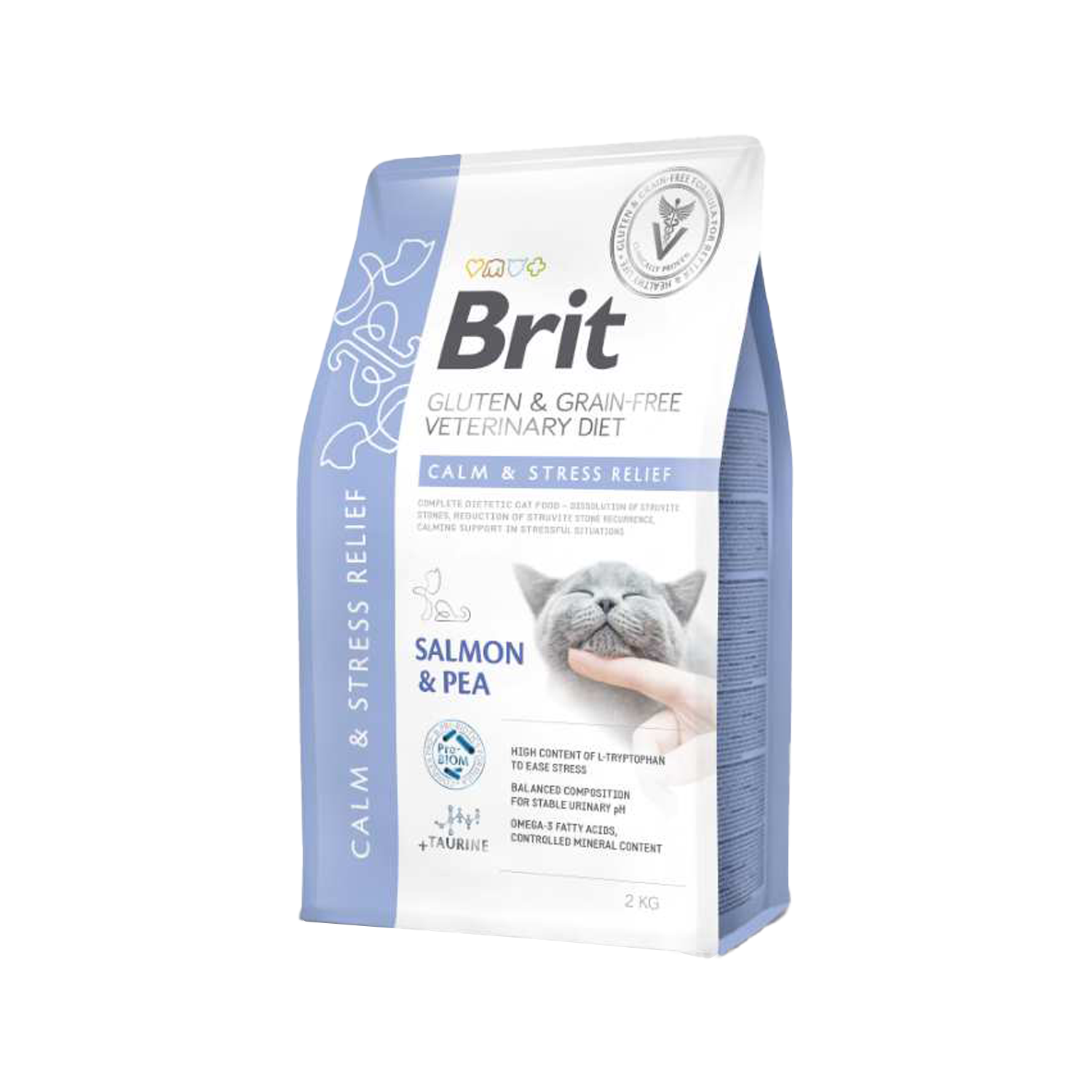 Brit Veterinary Diet Cat - Gluten & Grain free - Calm & Stress Relief - 2 k von Brit