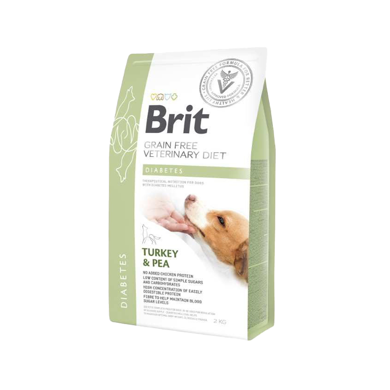 Brit Veterinary Diet Hund - getreidefrei - Diabetes - 12 kg von Brit