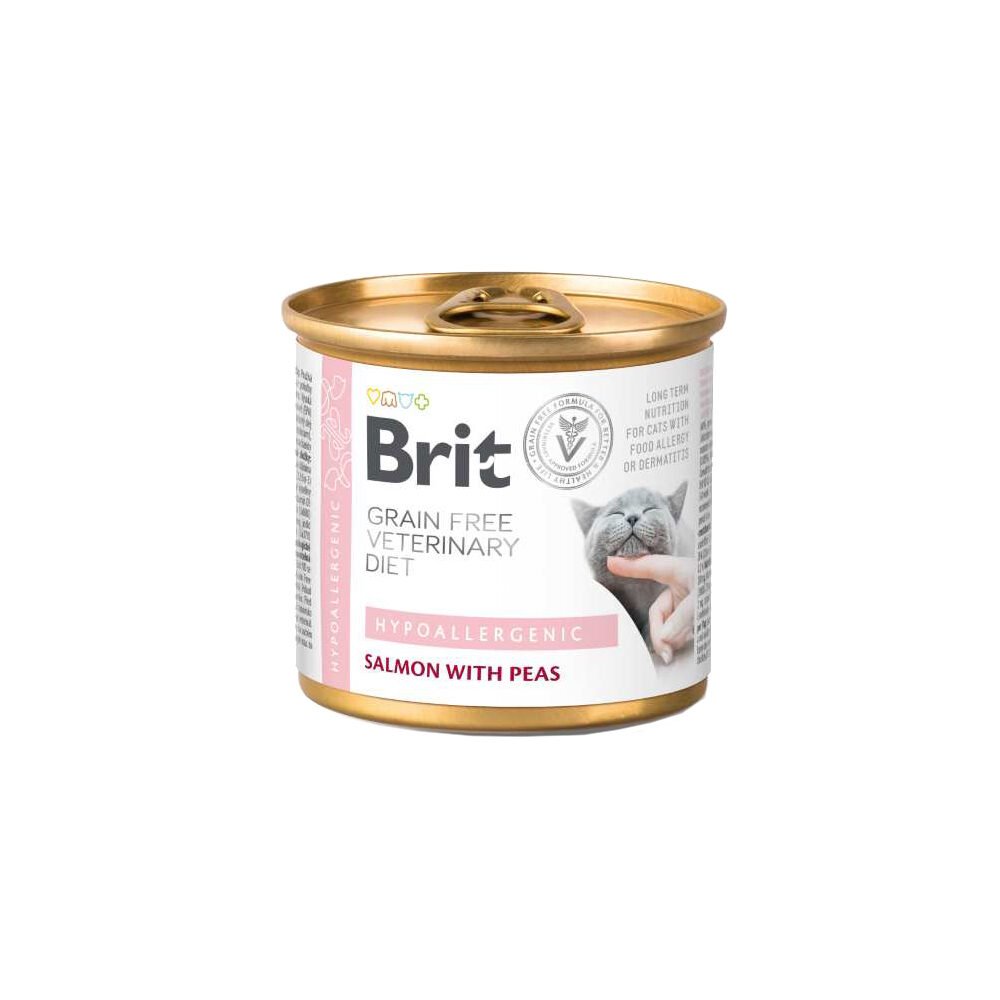 Brit Veterinary Diet Katze - Getreidefrei - Hypoallergen - Dose 6 x 200 g von Brit