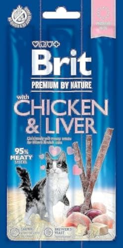 VAFO PRAHA s.r.o. Brit Premium Cat Kabanosy Huhn & Hiver Trockenfutter 3 x 5G / 35 von Brit