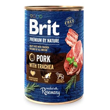 VAFO PRAHA s.r.o. Premium Britium by Nature Pusz.800g Schweinehrachea Nassfutter/Rosemary / 6 von Brit