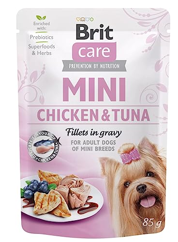 VAFO Praha s.r.o. Brit Care Dog Sasz.85g Mini Huhn & Thuna Nassfutter / 24 von Brit