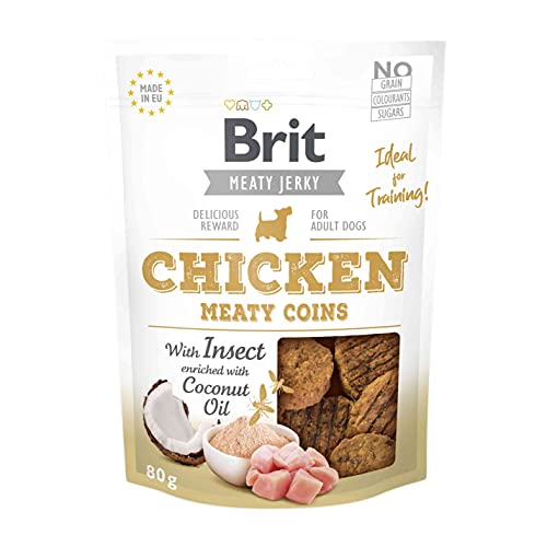 VAFO Praha s.r.o. Brit Dog Snacks für Hunde, 200 g Snack Justky Hühnermünzen / 8 von VAFO PRAHA s.r.o.