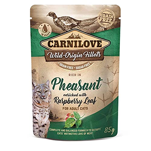 Vafo Praha Carnil Love Cat Fasan und Rasy, Wuy Food for Gatos, 85 g von Brit