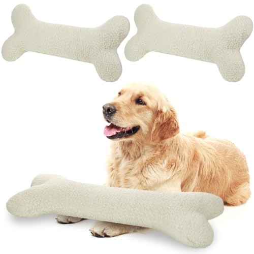 Briwooody 2 x großes knochenförmiges Kissen für Haustiere, 50,8 cm, Plüsch-Hundespielzeug für große Hunde von Briwooody