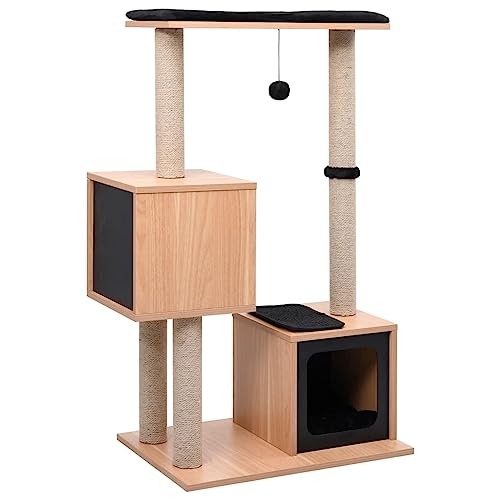 Brokky Katzen-Kratzbaum mit Sisal-Kratzmatte 104 cm Katzenkratzbaum Cat Tree Katzen Kratzbaum Katzen ZubehöR Indoor - 170924 von Brokky