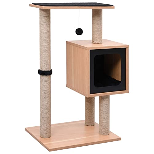 Brokky Katzen-Kratzbaum mit Sisal-Kratzmatte 82 cm Katzenkratzbaum Cat Tree Katzen Kratzbaum Katzen ZubehöR Indoor - 170922 von Brokky