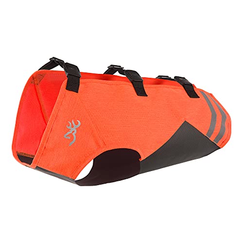 Browning Haustierwesten, Warnwesten für Hunde, Sicherheitsweste (Safety Orange/Black), Large von Browning