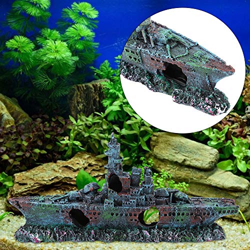 Aquarium-Dekoration aus Kunstharz, Aquarium-Ornamente mit Löchern für Fische und Garnelen Zur Schaffung Einer Wunderschönen Unterwasserwelt, Ideal Zum Dekorieren Ihres Aquariums, von Brrnoo